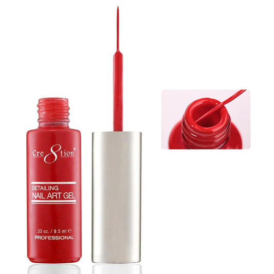 Cre8tion Detailing Nail Art Gel 0.33oz 03 Red