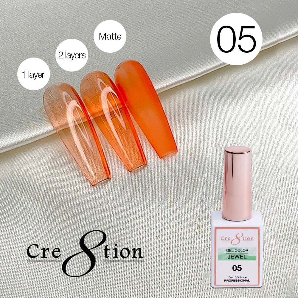 Cre8tion Jelly Gel Polish Jewel #05
