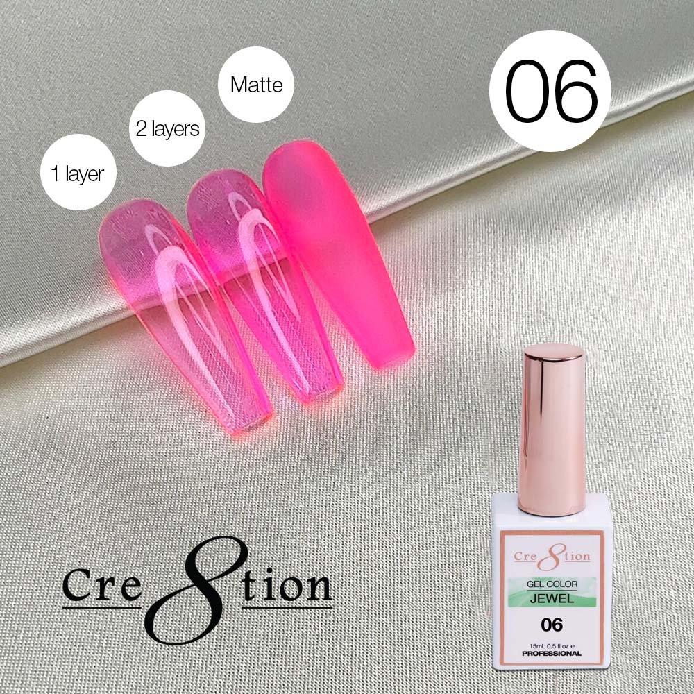 Cre8tion Jelly Gel Polish Jewel #06