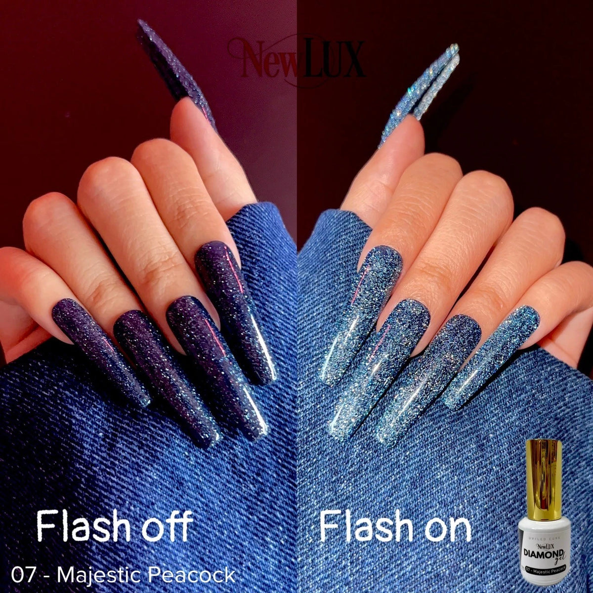 NewLUX Diamond Gel .5oz - #07 Majestic Peacock