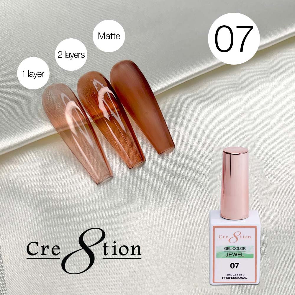 Cre8tion Jelly Gel Polish Jewel #07