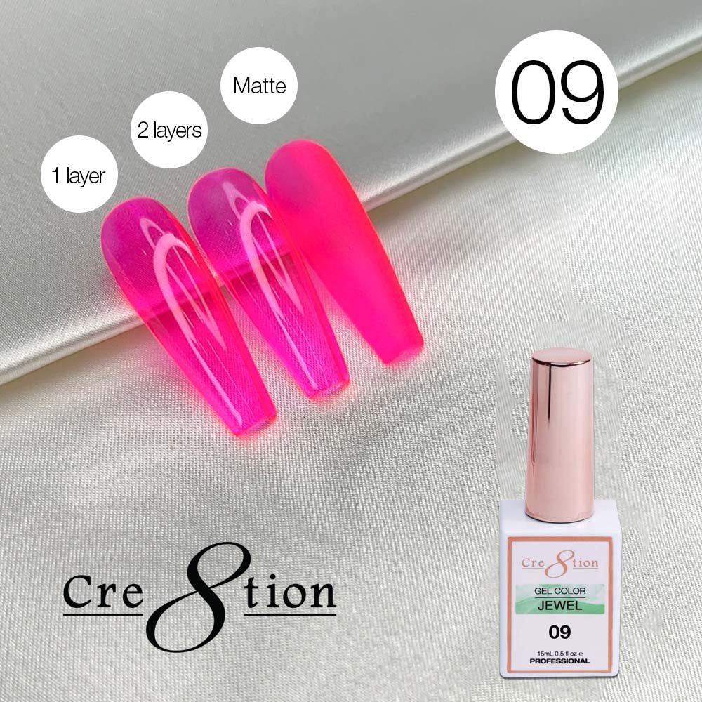 Cre8tion Jelly Gel Polish Jewel #09