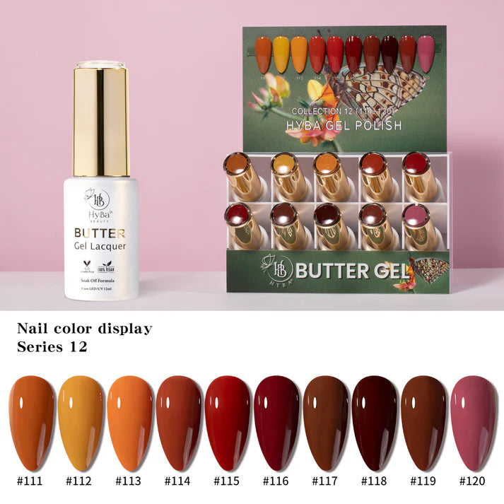 BUTTER Gel Polish SERIES 12 (Colors #111-#120)