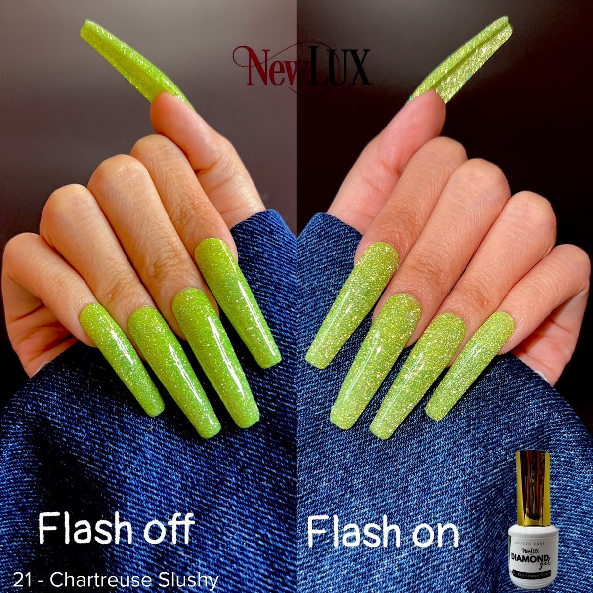 NewLUX Diamond Gel .5oz - #21 Charteuse Slushy