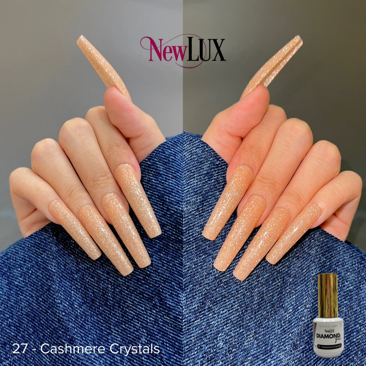 NewLUX Diamond Gel .5oz - #27 Cashmere Crystals