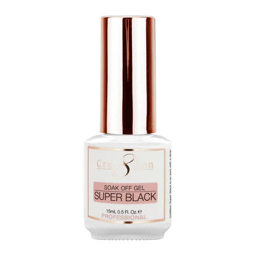 Cre8tion - Soak Off Gel System - Super Black