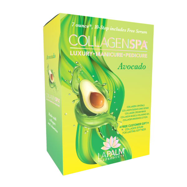 La Palm Collagen Spa 6 Step Pedicure Kit - Avocado