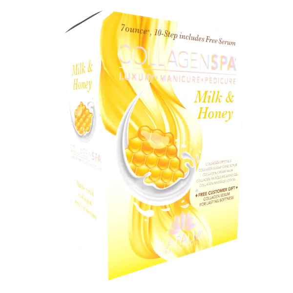 La Palm Collagen Spa 6 Step Pedicure Kit - Milk & Honey
