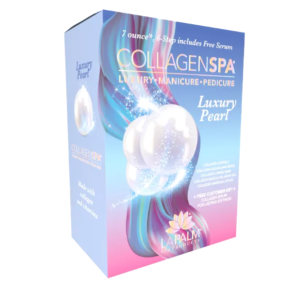 La Palm Collagen Spa 6 Step Pedicure Kit - Luxury Pearl