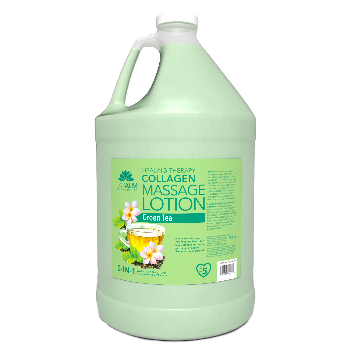 La Palm Healing Therapy Massage Lotion - Green Tea