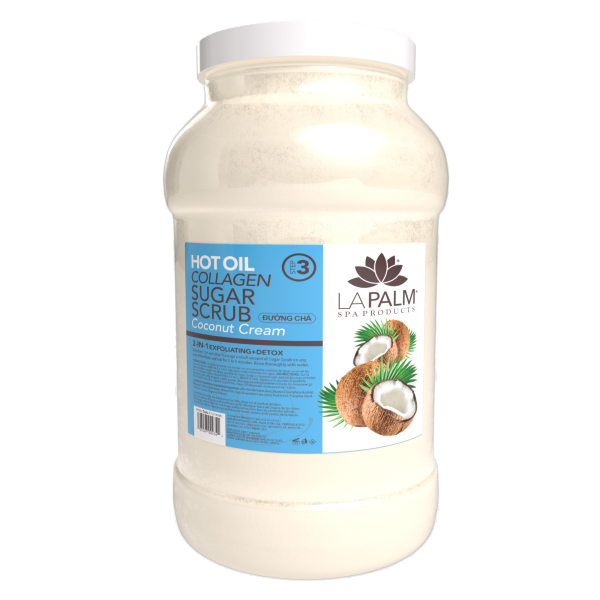 La Palm Hot Oil Sugar Scrub - Coconut Cream