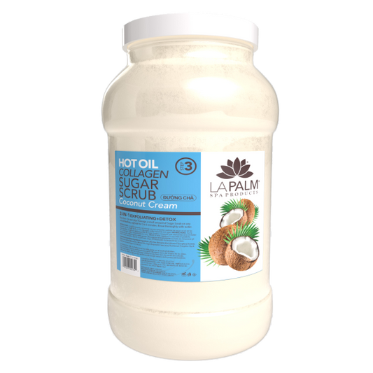 La Palm Hot Oil Sugar Scrub - Coconut Cream