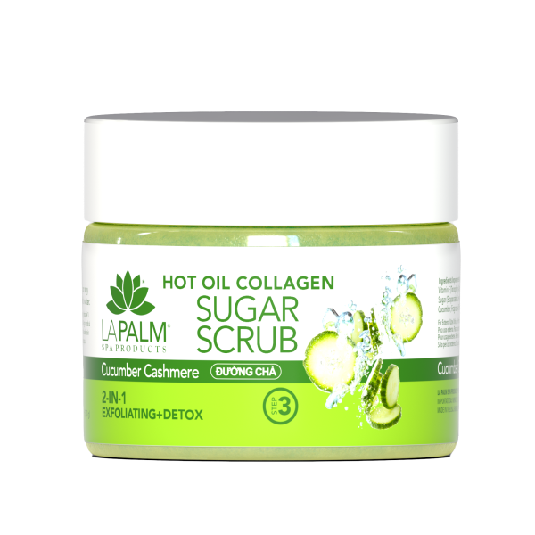 La Palm Hot Oil Sugar Scrub - Cucumber Cashmere