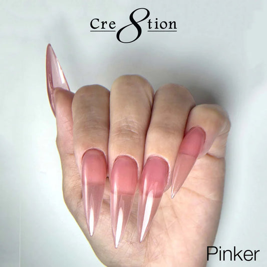 Cre8tion Poly Gel-Extension Gel In Tube 2oz - Transparent Pinker