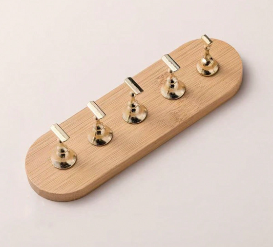 Natural Wood Nail Art Practice Base