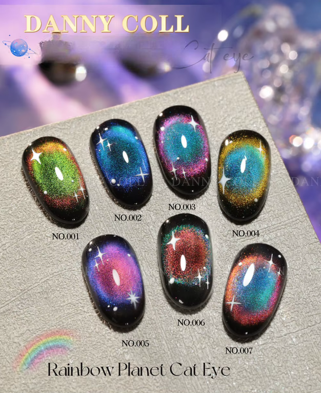 Danny Coll Rainbow Cat Eye Gel