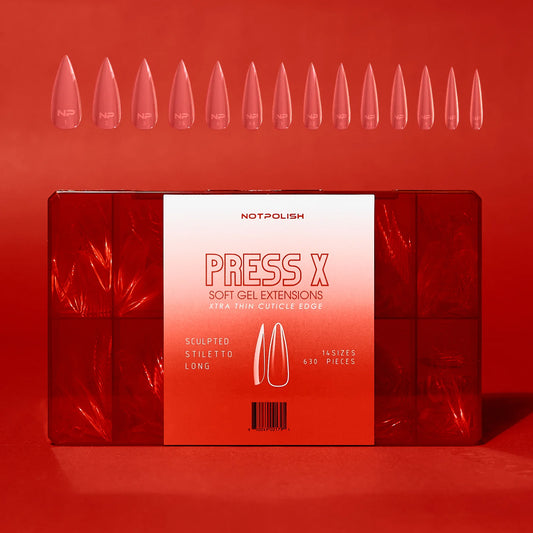 Not Polish SCULPTED STILETTO LONG PRESS X- TIP CASE 630 PCS