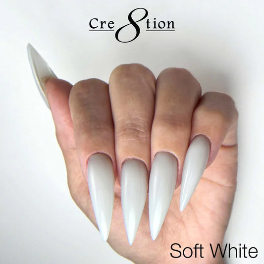 Cre8tion Poly Gel-Extension Gel In Tube 2oz - Soft White