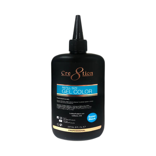 Cre8tion - Soak Off Gel System - Super Black