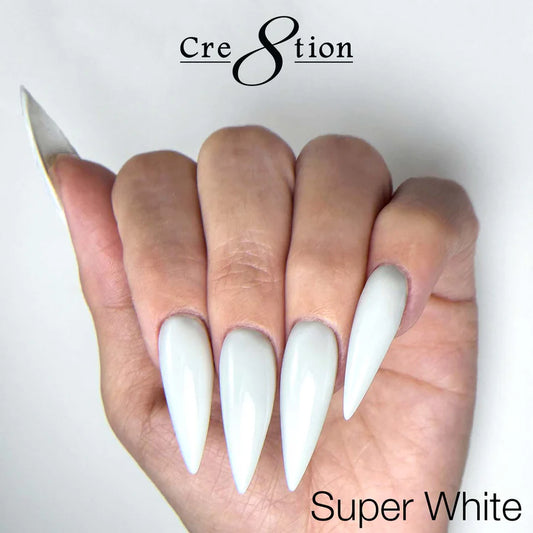 Cre8tion Poly Gel-Extension Gel In Tube 2oz - Super White