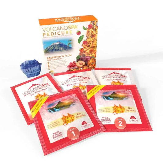 VolcanoSpa Pedi in a Box 6 Step - Raspberry & Plum