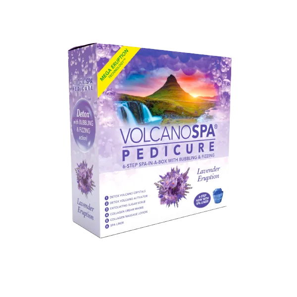 VolcanoSpa Pedi in a Box 6 Step - Lavender Eruption