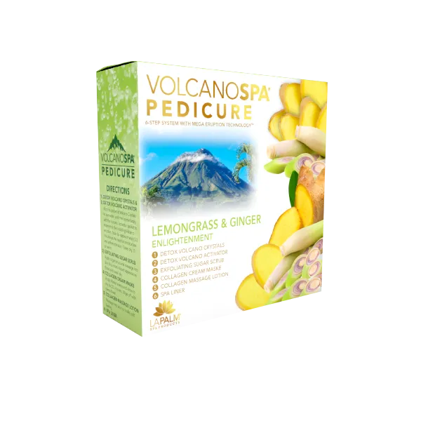 VolcanoSpa Pedi in a Box 6 Step - Lemongrass & Ginger