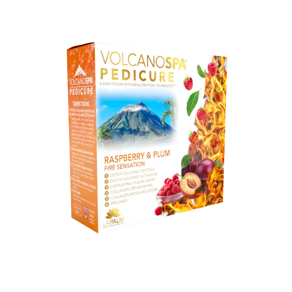 VolcanoSpa Pedi in a Box 6 Step - Raspberry & Plum
