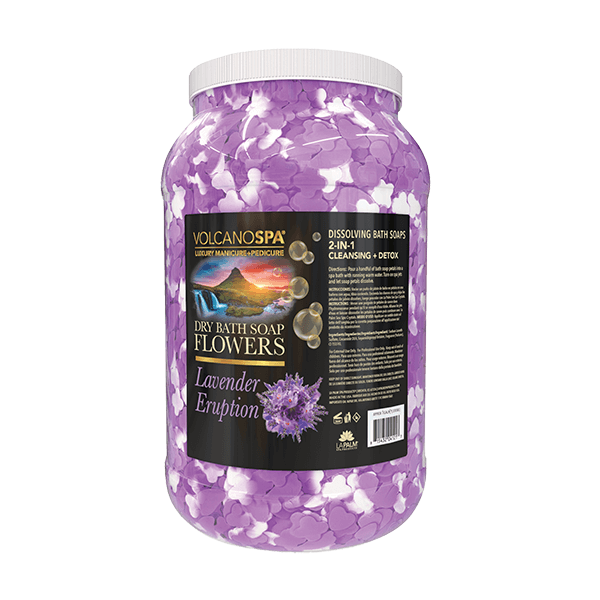 Volcano Dry Bath Soap Flowers - Lavender Eruption