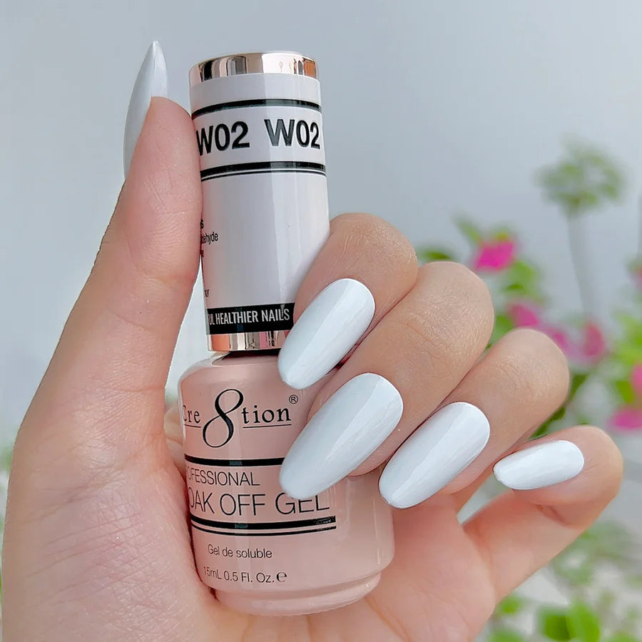 Cre8tion Gel - French Collection 0.5oz - W02 Cold White