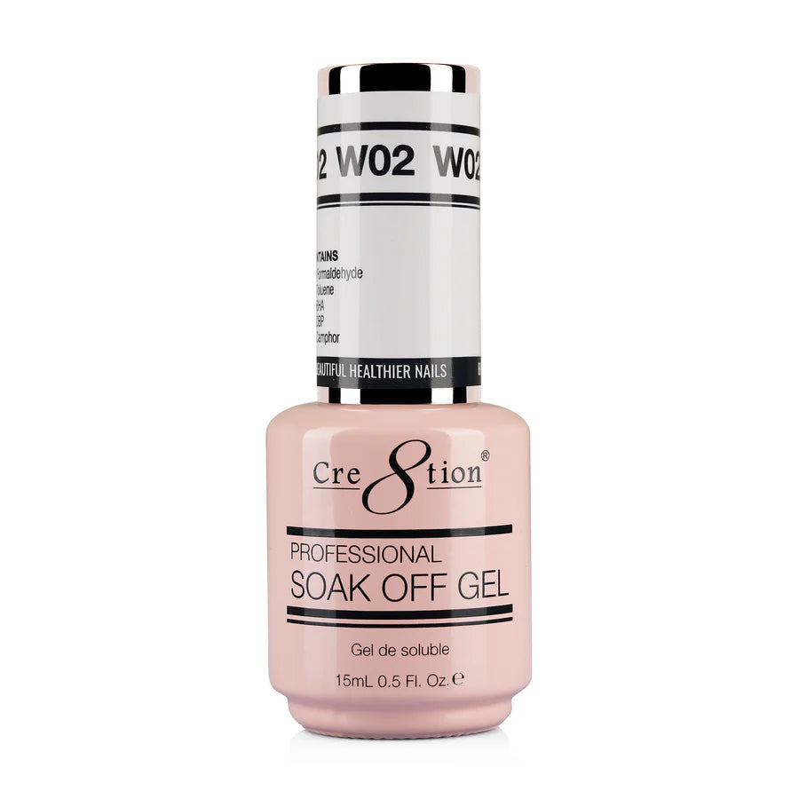 Cre8tion Gel - French Collection 0.5oz - W02 Cold White