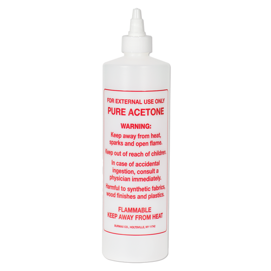 Imprinted Twist Top Bottle Acetone 16 oz