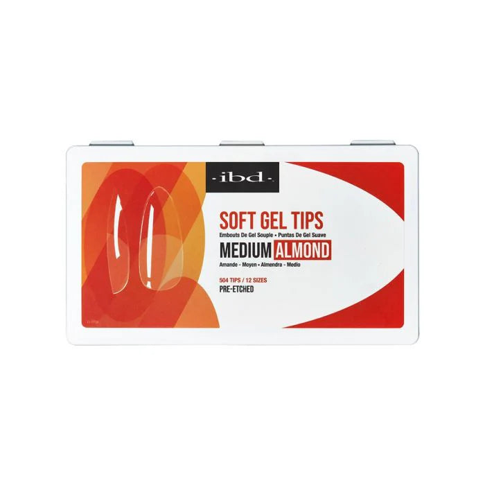 ibd Soft Gel Tips - Medium Almond (504pcs)