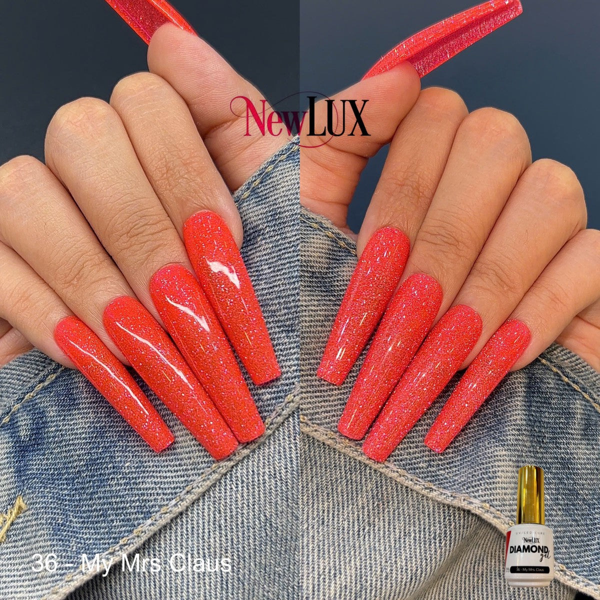 NewLUX Diamond Gel .5oz - #36 My Mrs Claus