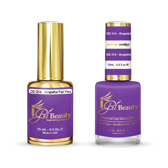 iGel Gel & Polish Duo - DD314 Grapeful For You