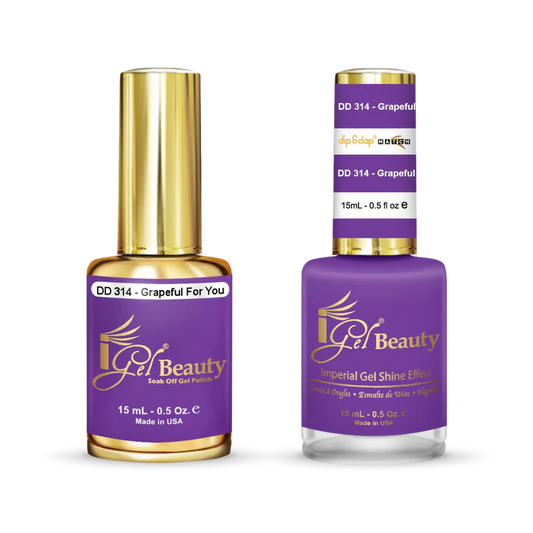 iGel Gel & Polish Duo - DD314 Grapeful For You