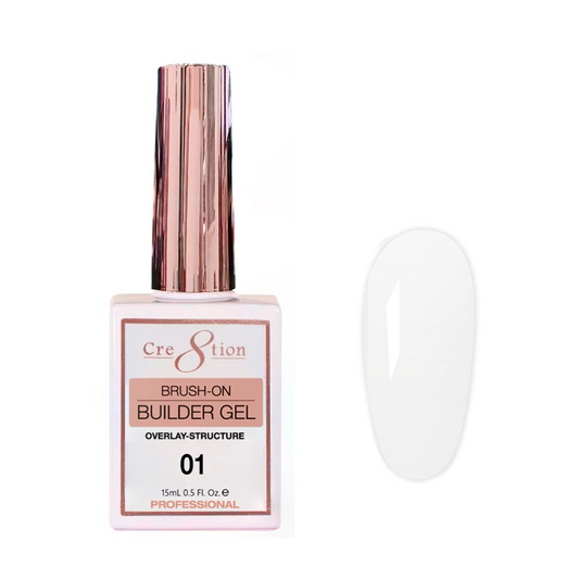 Cre8tion Gel Collection - Overlay/ Brush on Builder 0.5oz 01 Clear