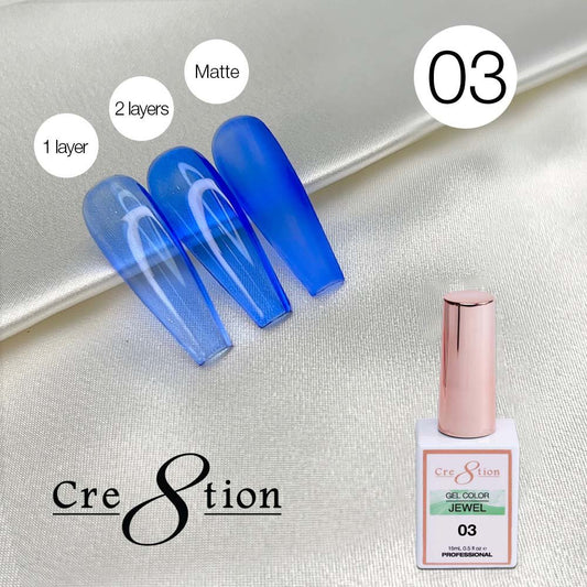 Cre8tion Jelly Gel Polish Jewel #03