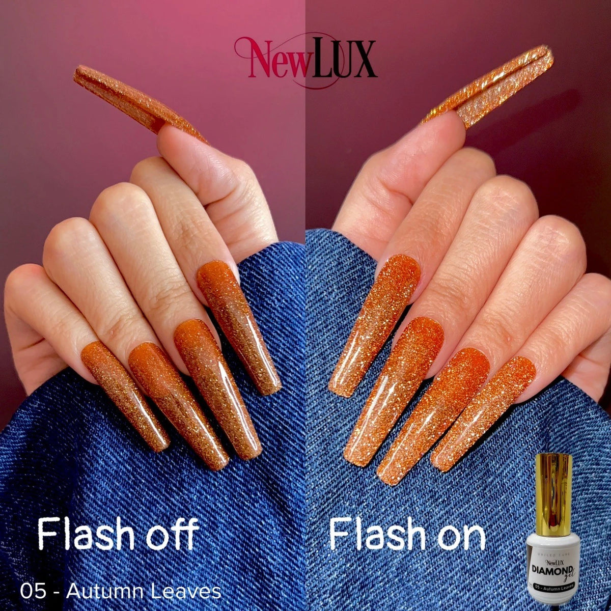NewLUX Diamond Gel .5oz - #05 Autumn Leaves