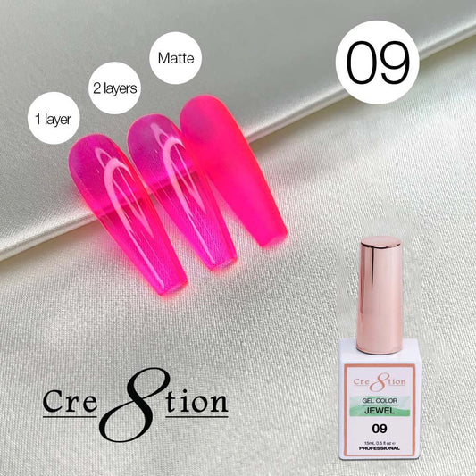 Cre8tion Jelly Gel Polish Jewel #09