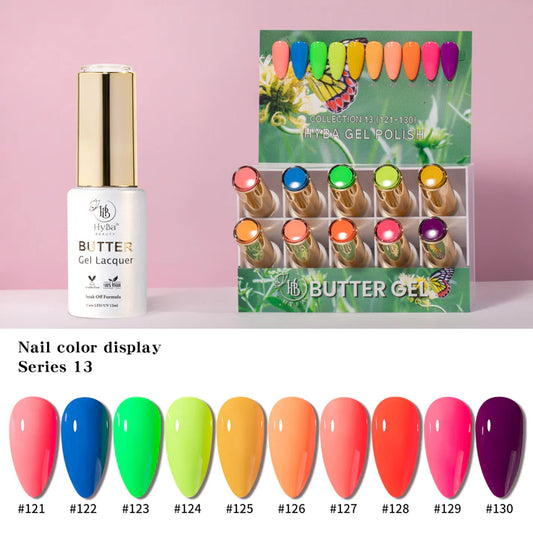 BUTTER Gel Polish SERIES 13 (Colors #121-#130)