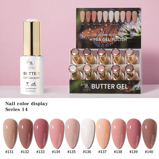 BUTTER Gel Polish SERIES 14 (Colors #131-#140)