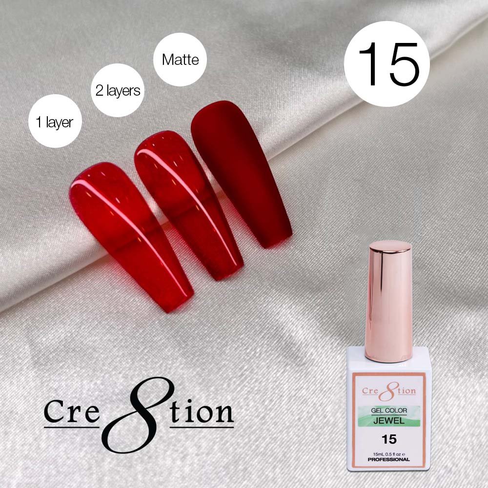 Cre8tion Jelly Gel Polish Jewel #15
