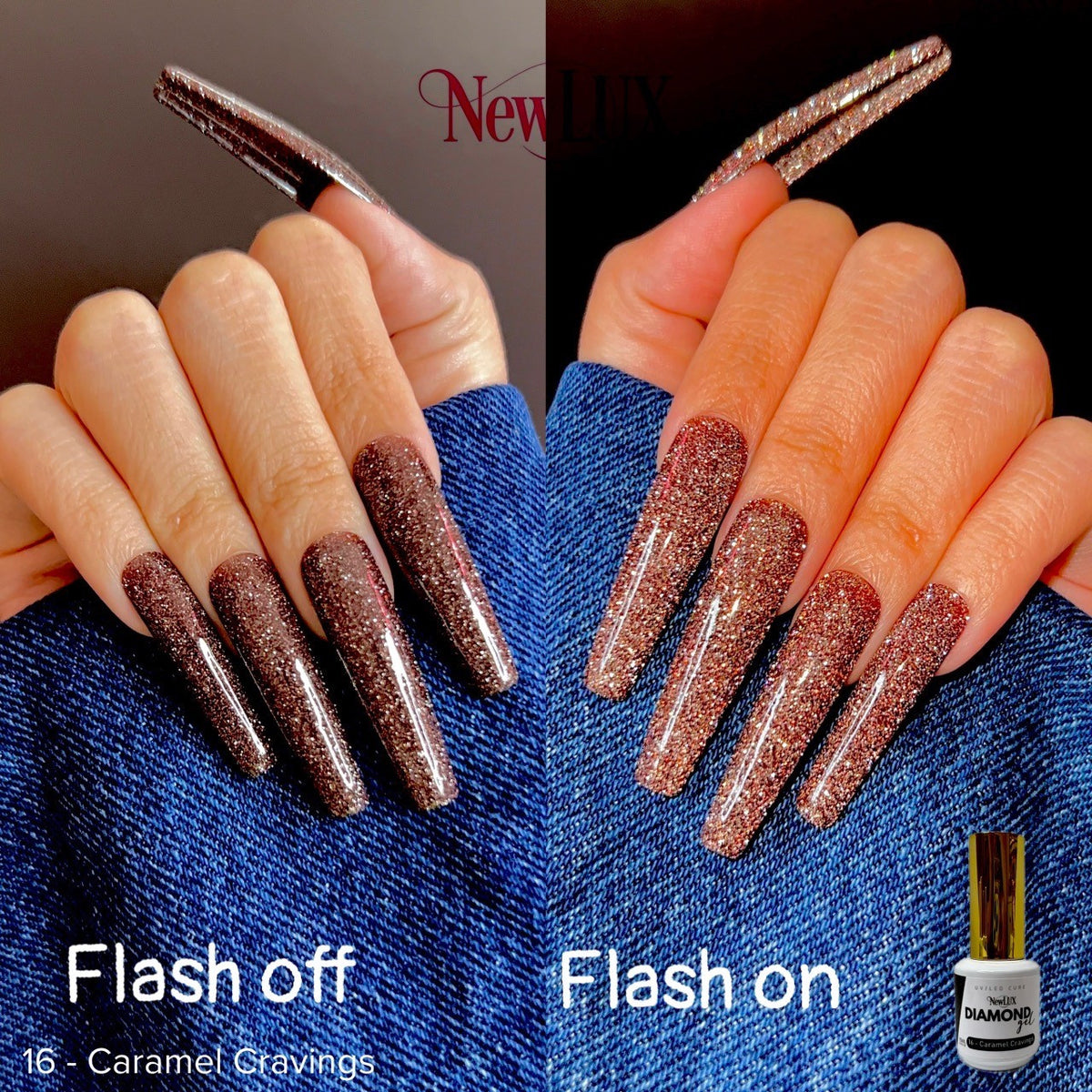 NewLUX Diamond Gel .5oz - #16 Caramel Cravings