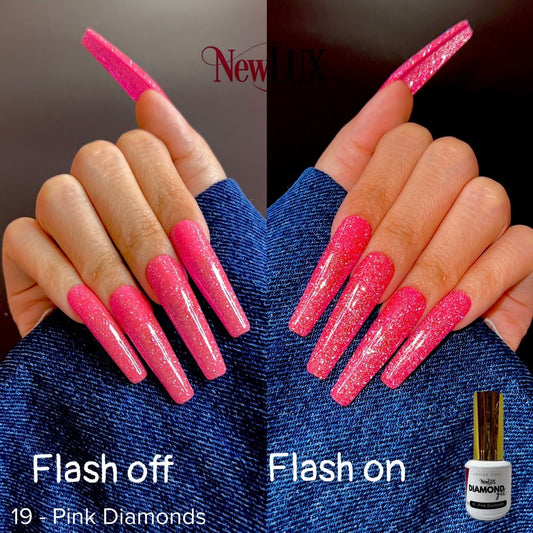NewLUX Diamond Gel .5oz - #19 Pink Diamonds