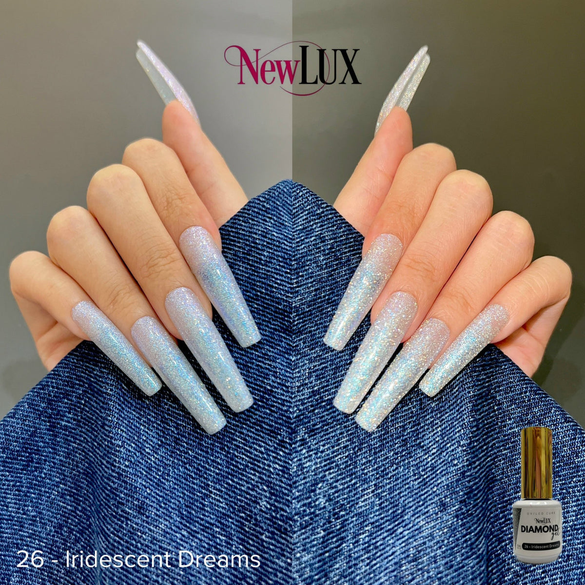 NewLUX Diamond Gel .5oz - #26 Iridescent Dreams