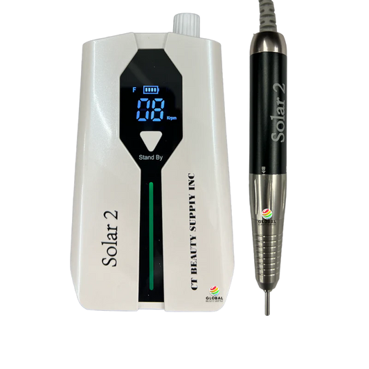 CT Solar 2 Nail Drill Rechargeable E-File System - White