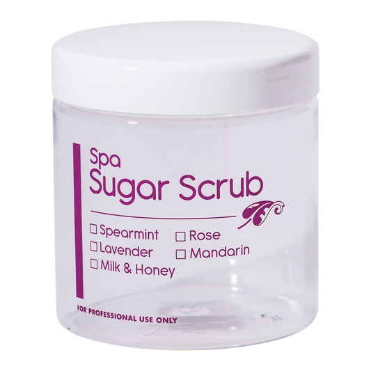 Imprinted Pedicure Sugar Scrub Jar 16 oz