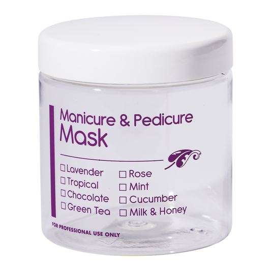 Imprinted Manicure Pedicure Mask Jar 16 oz