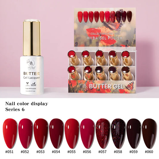 Hyba BUTTER Gel Polish SERIES 6 (#051-#060)